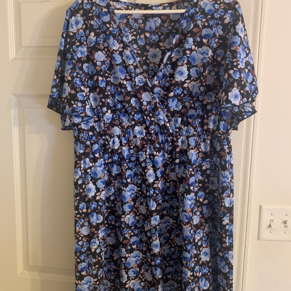 Pretty blue flower dress